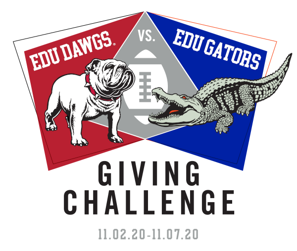 EduDawgs v EduGators Giving Challenge logo