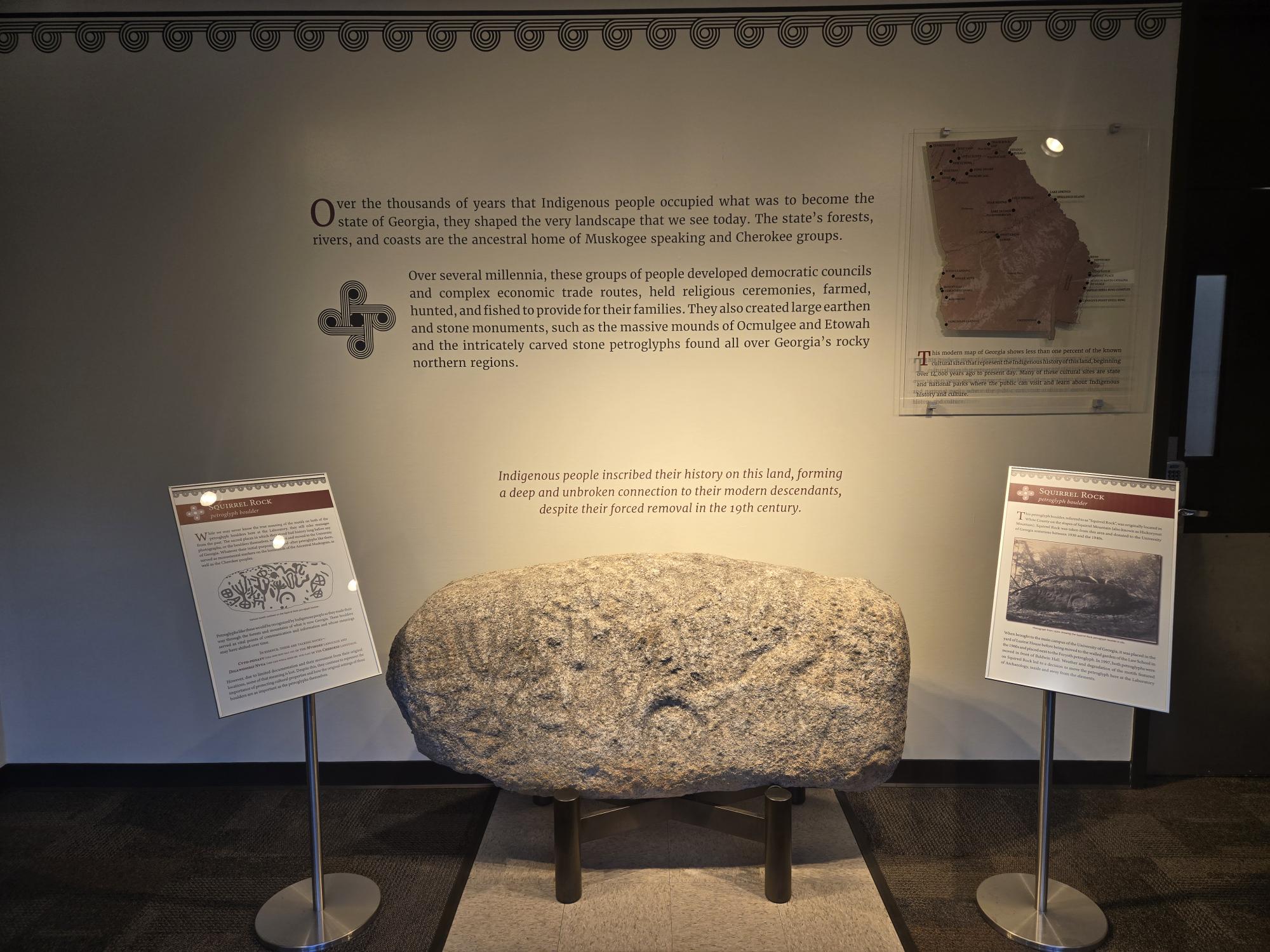Native American Petroglyph Boulder