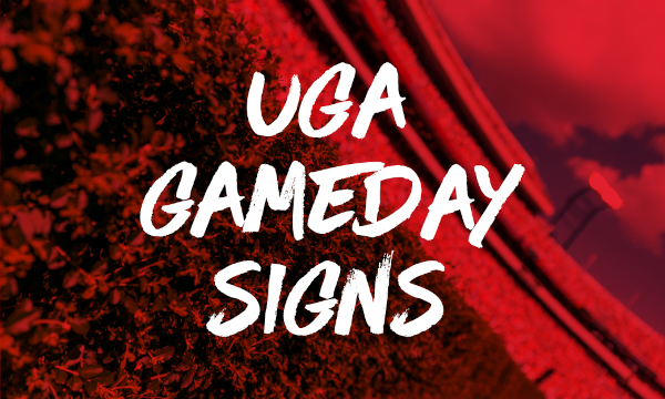 UGA Gameday Signs banner